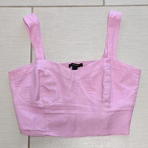 Pink crop top, large, from Forever 21